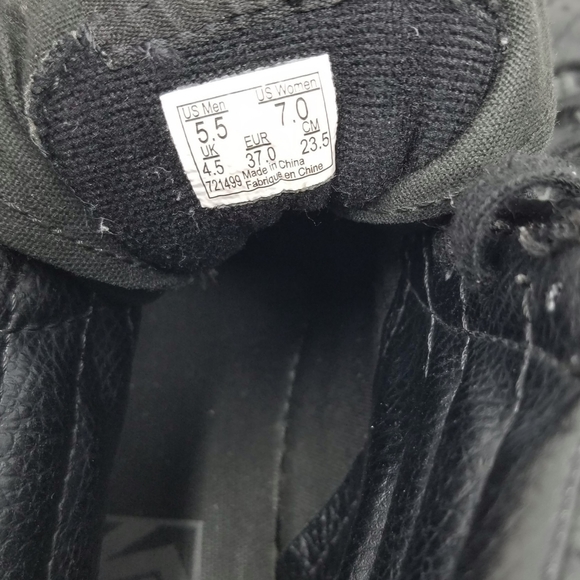 Vans SK8 Hi Slim Zip Perf Leather W7 M5.5 Black - Picture 7 of 9